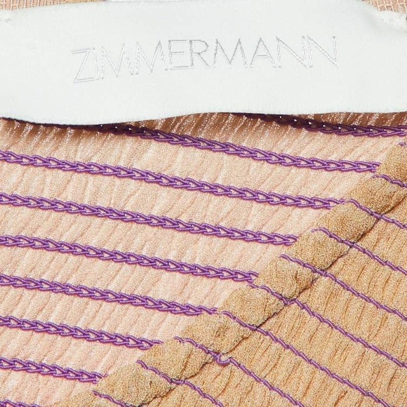 ZIMMERMAN CIRA SHIRRED MIDI DRESS - Picture 8 of 15